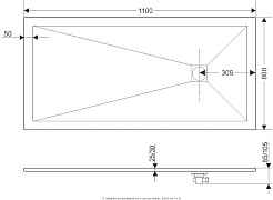 Grossman Душевой поддон Strong 110x80 GR-S280110Q графит – фотография-7